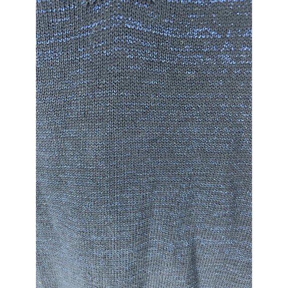 Celyn Blue sweater with Gold Lion Face and Rhinestones Size S - Picture 5 of 5